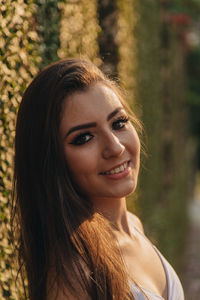 Portrait of a smiling young woman