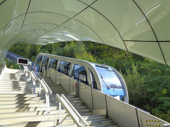 Cable railway to the mountain in innsbruck