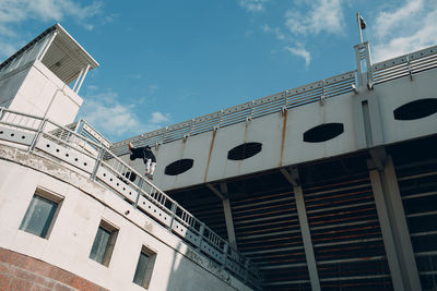 Low angle view of building against sky