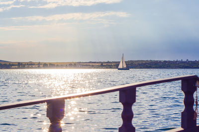 Scenic view of sea against sky