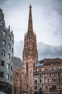 Low angle view of building against sky