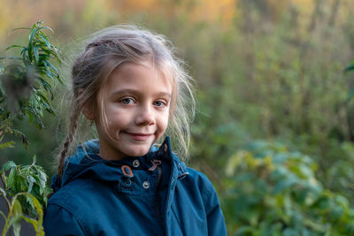 Portrait of young woman