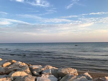 Scenic view of sea against sky