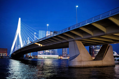 Low angle view of bridge over river