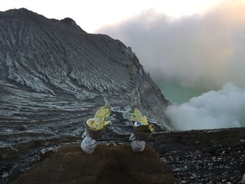 Scenic view of mountain against sky