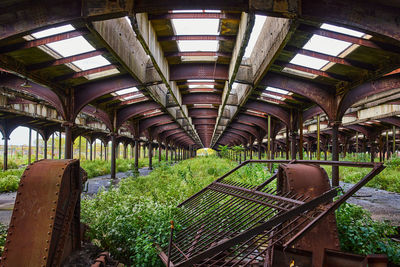 Interior of abandoned building