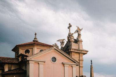 Low angle view of church against sky