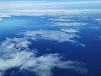 Aerial view of clouds