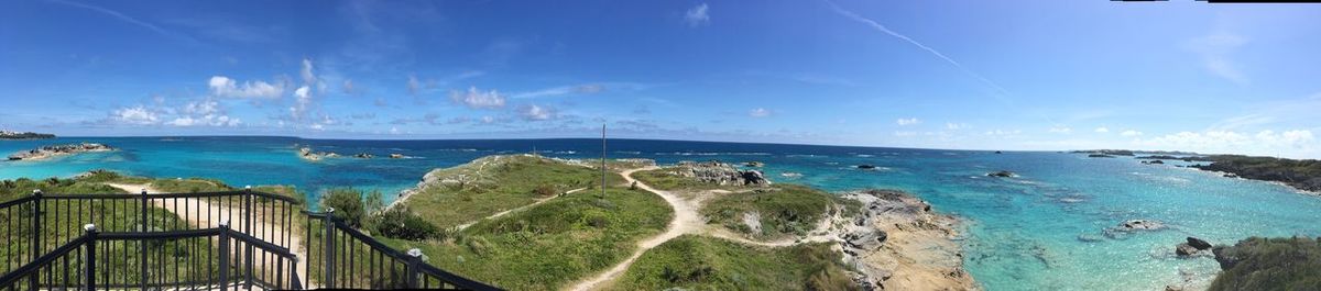 Panoramic view of sea against sky
