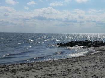 Scenic view of sea against sky