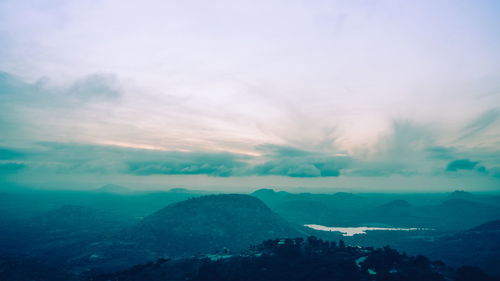 Scenic view of landscape against sky