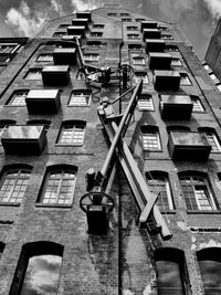 Low angle view of buildings in city