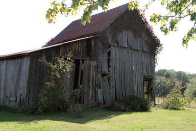 View of abandoned house