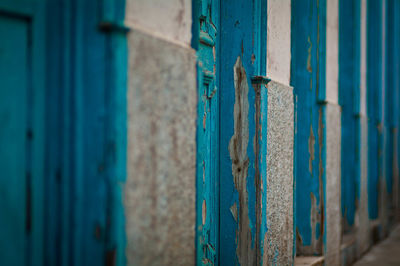 Close-up of multi colored wall