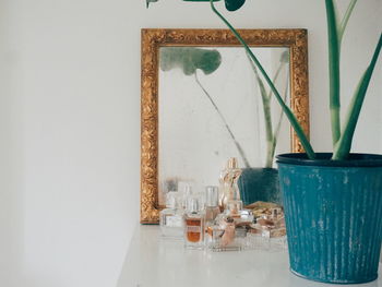 Close-up of potted plant on table at home