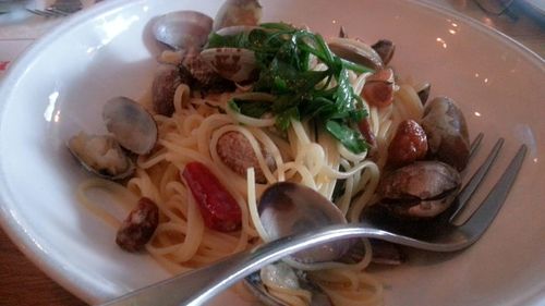 Close-up of food in plate