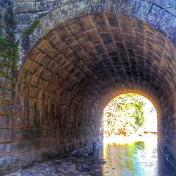 View of old tunnel