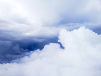 Low angle view of clouds in sky