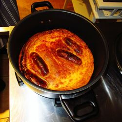 Close-up of preparing food