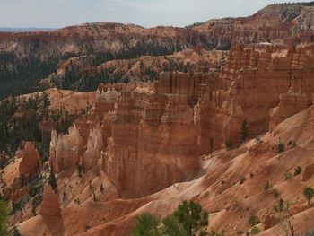 View of rock formations