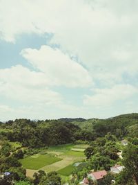 Scenic view of landscape against sky