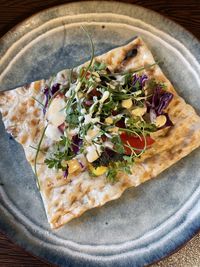 Close-up of food in plate on table