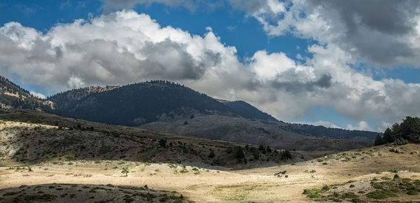 Panoramic view of landscape against sky