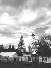 Low angle view of cloudy sky