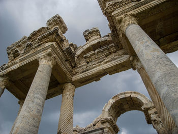 Low angle view of historical building