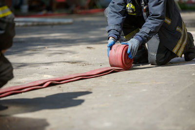 Man working on street