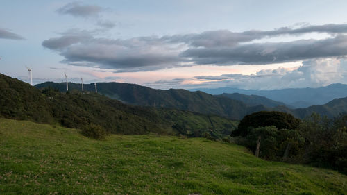 Scenic view of landscape against sky