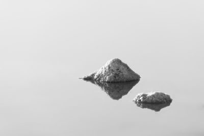 Rocks in sea