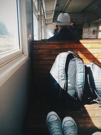 Traveling in train