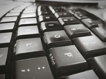 Close-up of computer keyboard