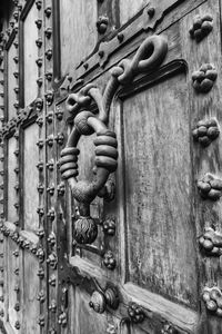 Close-up of door knocker