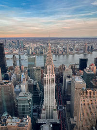 Empire state building, new york city
high angle view of buildings in city