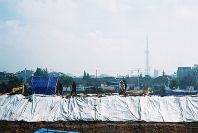 Panoramic view of buildings in city