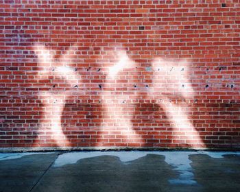 View of brick wall