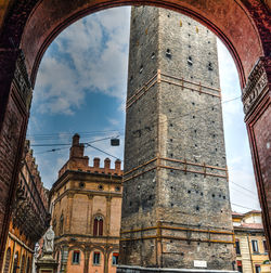 Low angle view of historic building against sky