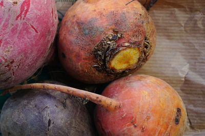 Close-up of bertroot for sale in market