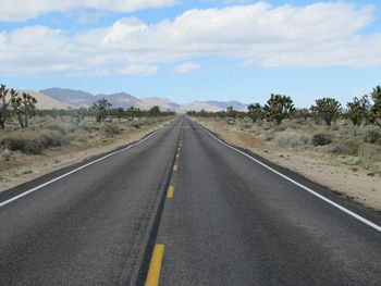 Road passing through landscape