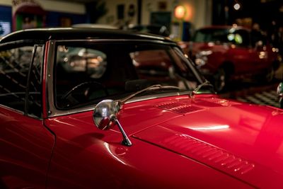 Close-up of vintage car