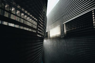 Low angle view of modern building in city