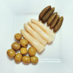 Close-up of food on white background