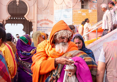 Group of people at temple