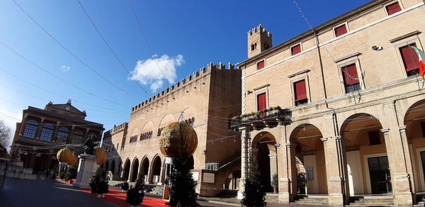 Panoramic shot of buildings against sky