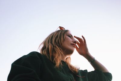 Portrait of young woman