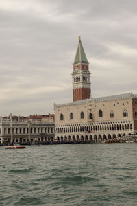 View of historic building against cloudy sky