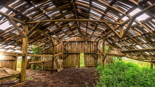 Interior of abandoned building