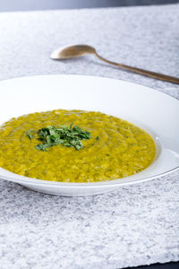 Close-up of meal served in bowl